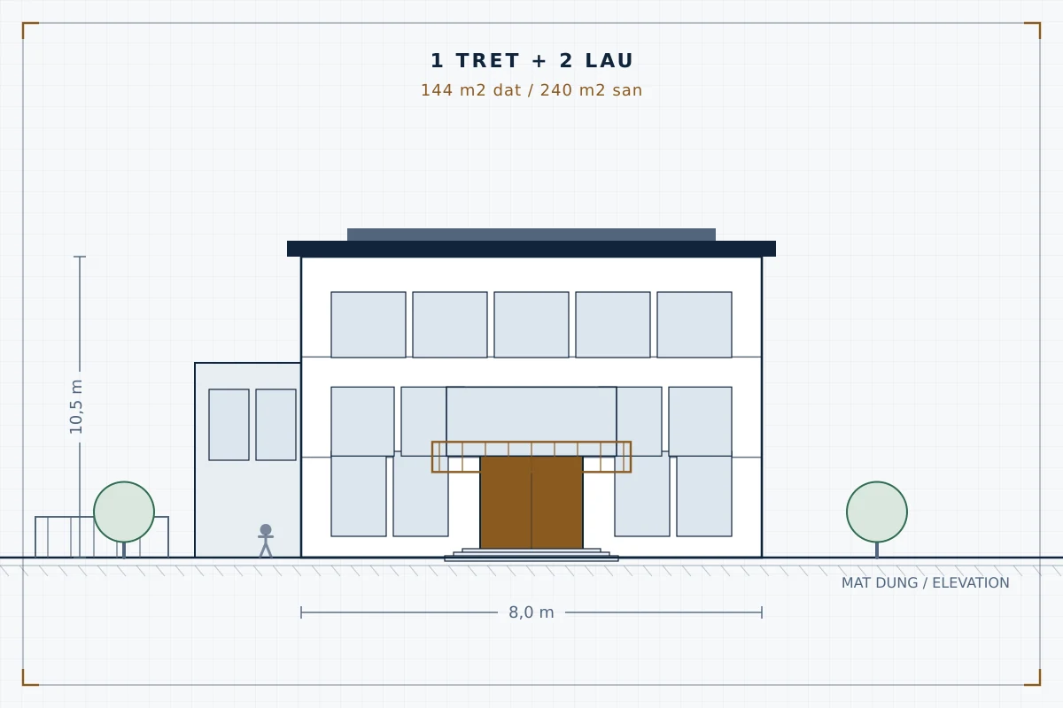 Biệt thự đơn lập 12x20m — An Khánh Garden